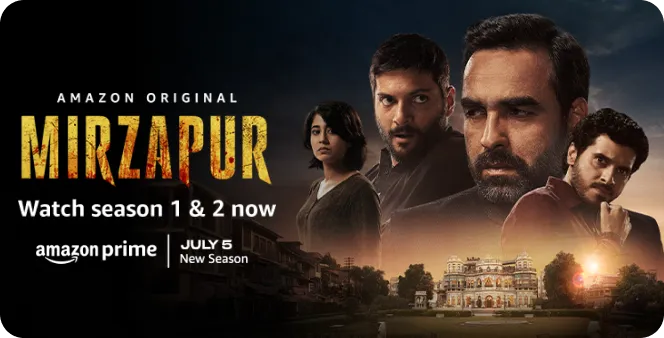 Watch Mirzapur Season 3 on Amazon Prime with Vi Recharge Plans